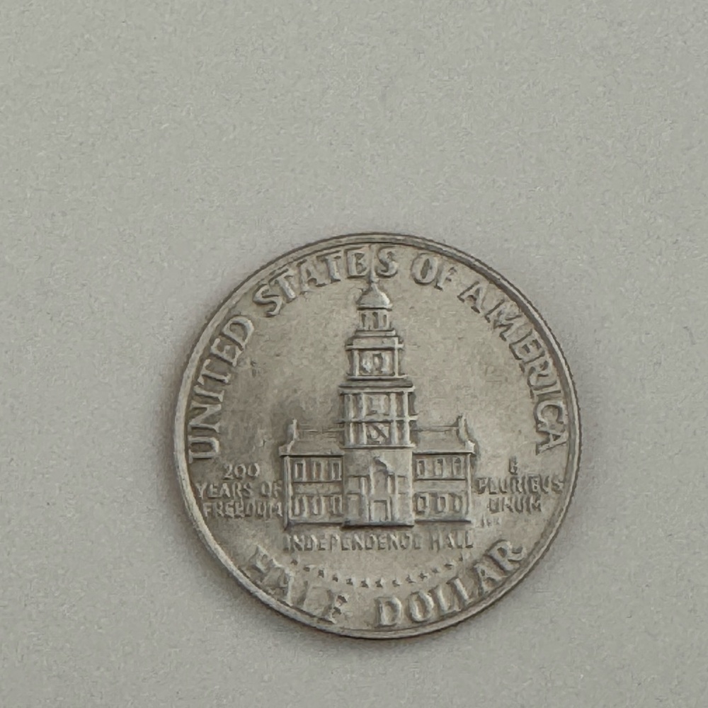 Bicentennial Kennedy Half Dollar Coin - Picture 2 of 2